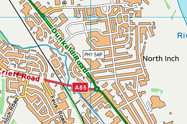 PH1 5AP map - OS VectorMap District (Ordnance Survey)