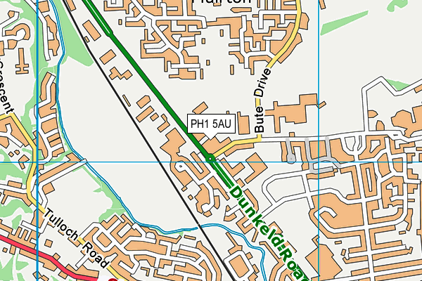 PH1 5AU map - OS VectorMap District (Ordnance Survey)