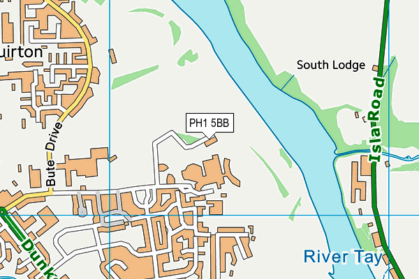 PH1 5BB map - OS VectorMap District (Ordnance Survey)