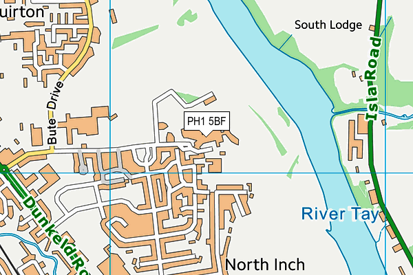 PH1 5BF map - OS VectorMap District (Ordnance Survey)