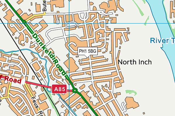 PH1 5BG map - OS VectorMap District (Ordnance Survey)