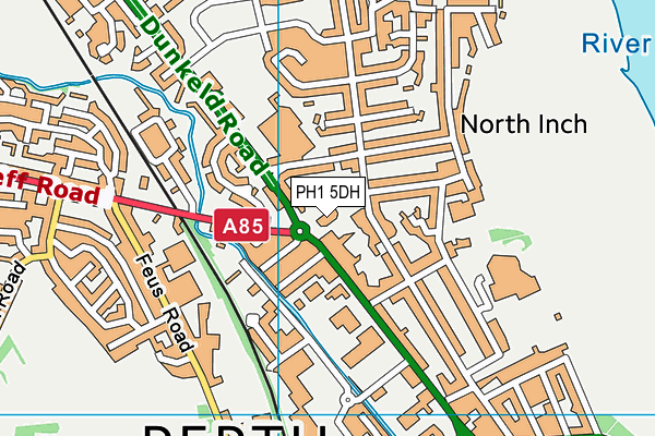 PH1 5DH map - OS VectorMap District (Ordnance Survey)