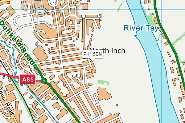PH1 5DN map - OS VectorMap District (Ordnance Survey)