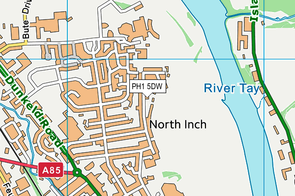 PH1 5DW map - OS VectorMap District (Ordnance Survey)