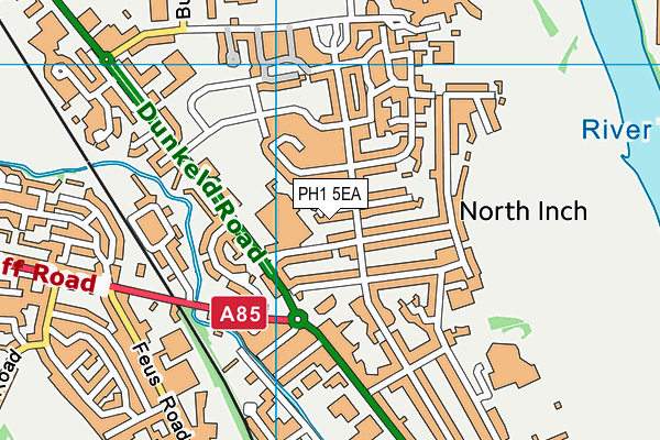 PH1 5EA map - OS VectorMap District (Ordnance Survey)