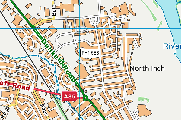 PH1 5EB map - OS VectorMap District (Ordnance Survey)