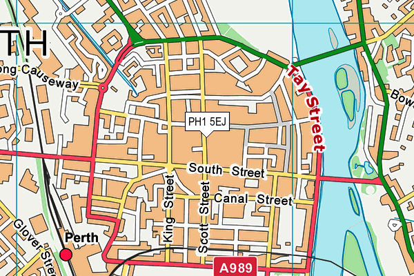 PH1 5EJ map - OS VectorMap District (Ordnance Survey)