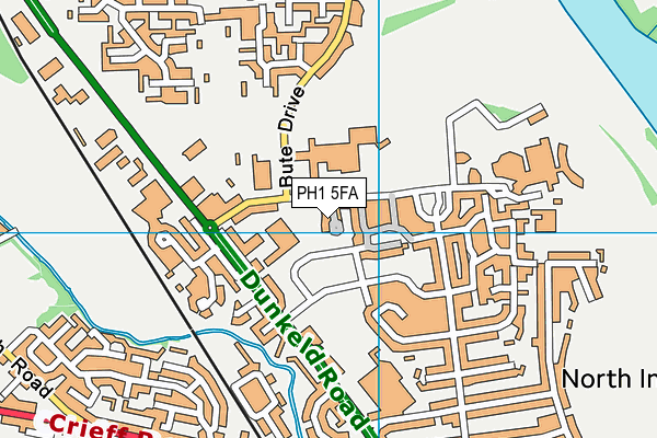 PH1 5FA map - OS VectorMap District (Ordnance Survey)