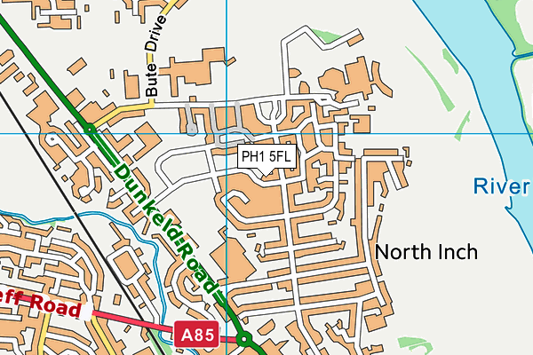 PH1 5FL map - OS VectorMap District (Ordnance Survey)