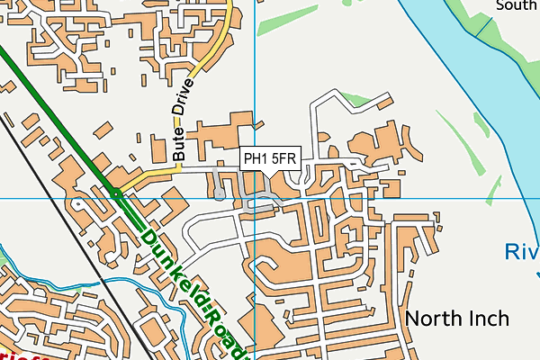 PH1 5FR map - OS VectorMap District (Ordnance Survey)