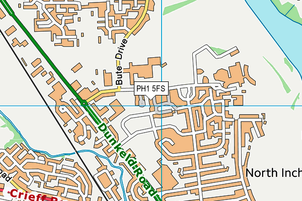 PH1 5FS map - OS VectorMap District (Ordnance Survey)