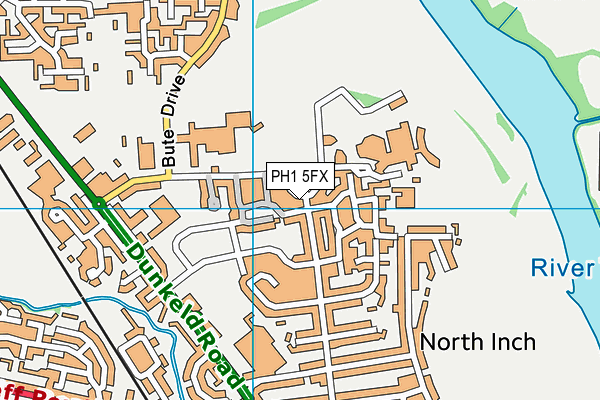 PH1 5FX map - OS VectorMap District (Ordnance Survey)