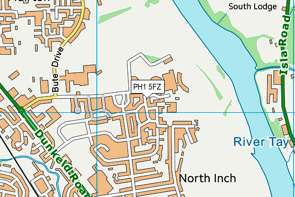 PH1 5FZ map - OS VectorMap District (Ordnance Survey)