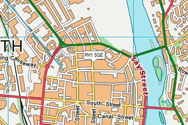 PH1 5GE map - OS VectorMap District (Ordnance Survey)