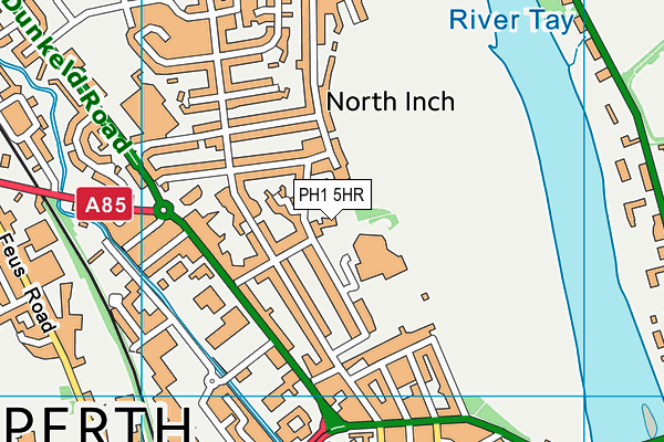 PH1 5HR map - OS VectorMap District (Ordnance Survey)
