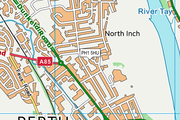 PH1 5HU map - OS VectorMap District (Ordnance Survey)