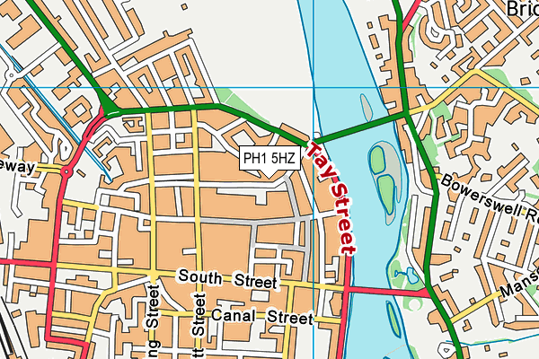 PH1 5HZ map - OS VectorMap District (Ordnance Survey)