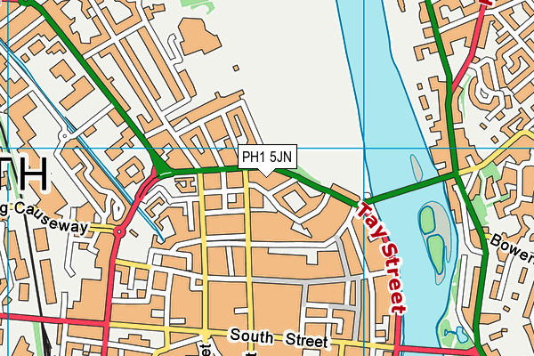 PH1 5JN map - OS VectorMap District (Ordnance Survey)