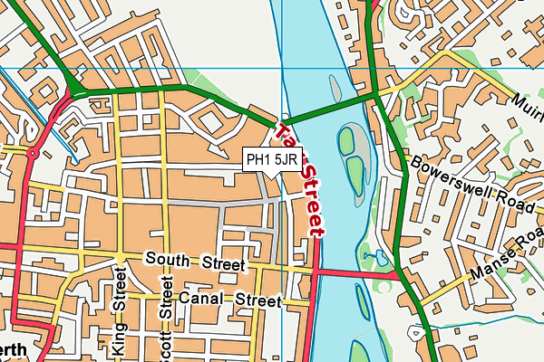 PH1 5JR map - OS VectorMap District (Ordnance Survey)