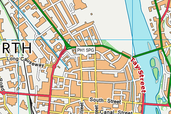 PH1 5PG map - OS VectorMap District (Ordnance Survey)