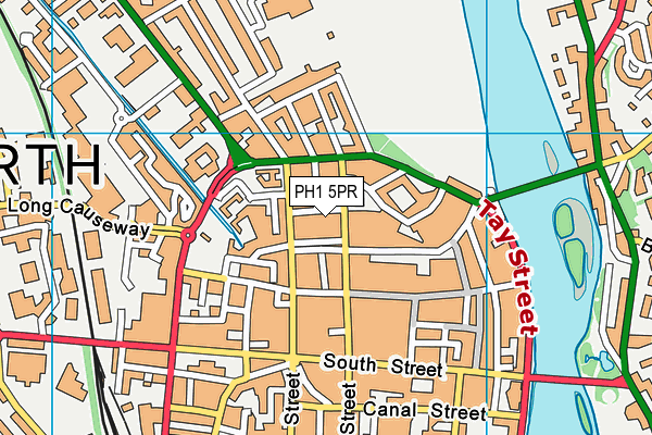 PH1 5PR map - OS VectorMap District (Ordnance Survey)