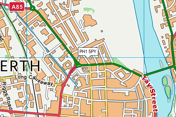 PH1 5PY map - OS VectorMap District (Ordnance Survey)