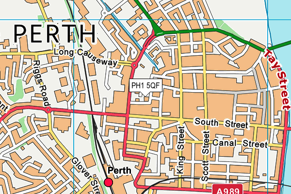 PH1 5QF map - OS VectorMap District (Ordnance Survey)