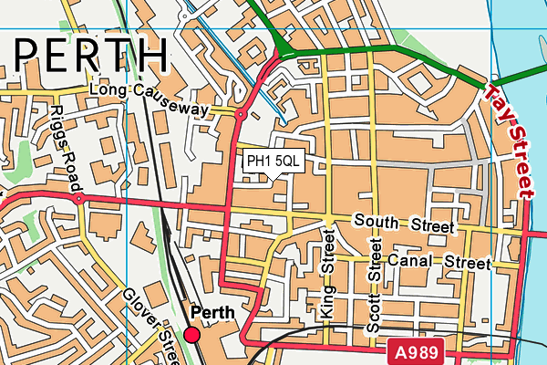 PH1 5QL map - OS VectorMap District (Ordnance Survey)