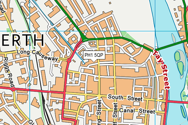 PH1 5QP map - OS VectorMap District (Ordnance Survey)