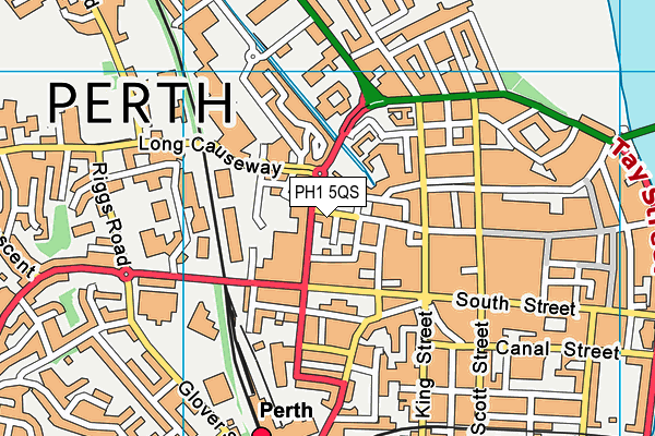PH1 5QS map - OS VectorMap District (Ordnance Survey)