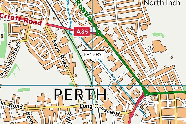 PH1 5RY map - OS VectorMap District (Ordnance Survey)