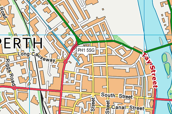 PH1 5SG map - OS VectorMap District (Ordnance Survey)