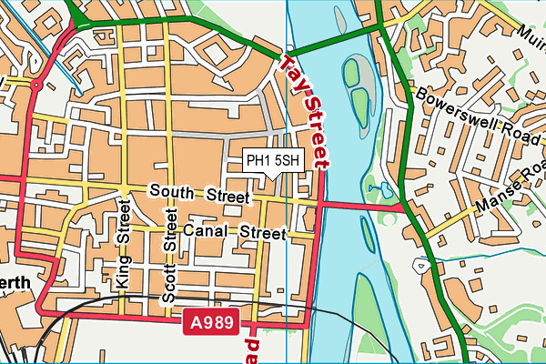 PH1 5SH map - OS VectorMap District (Ordnance Survey)