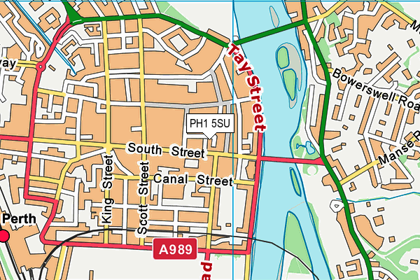 PH1 5SU map - OS VectorMap District (Ordnance Survey)