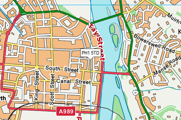 PH1 5TD map - OS VectorMap District (Ordnance Survey)