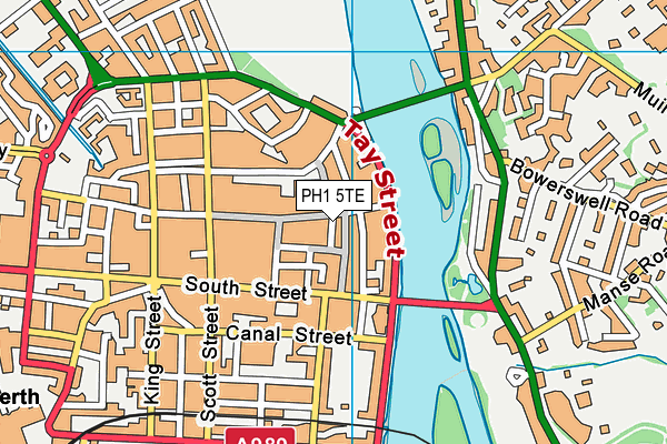 PH1 5TE map - OS VectorMap District (Ordnance Survey)