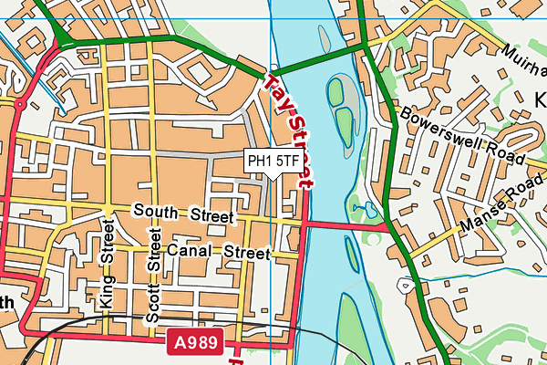 PH1 5TF map - OS VectorMap District (Ordnance Survey)