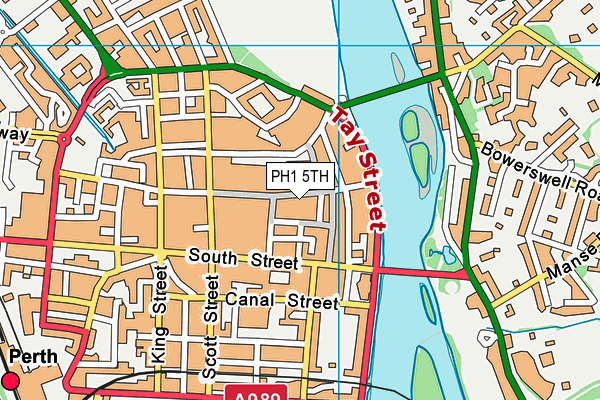 PH1 5TH map - OS VectorMap District (Ordnance Survey)