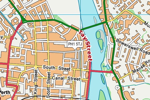 PH1 5TJ map - OS VectorMap District (Ordnance Survey)