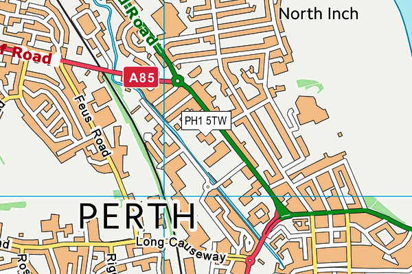 PH1 5TW map - OS VectorMap District (Ordnance Survey)