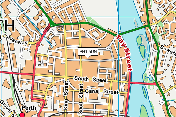 PH1 5UN map - OS VectorMap District (Ordnance Survey)