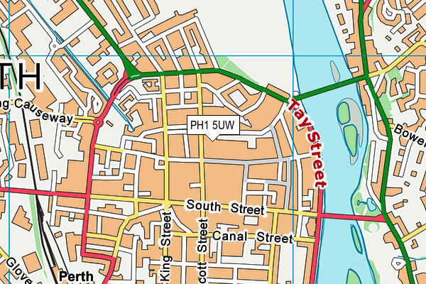 PH1 5UW map - OS VectorMap District (Ordnance Survey)
