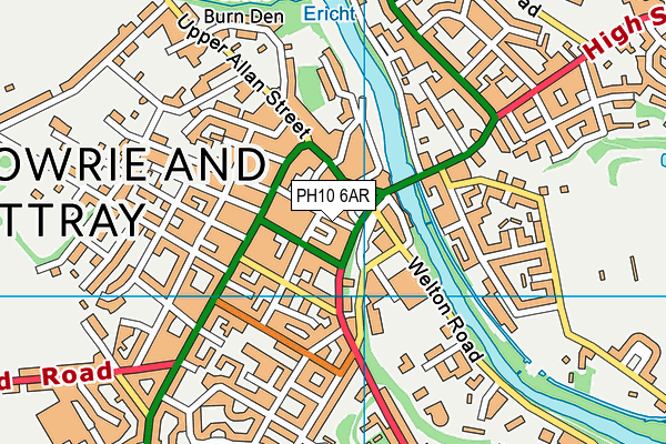 PH10 6AR map - OS VectorMap District (Ordnance Survey)