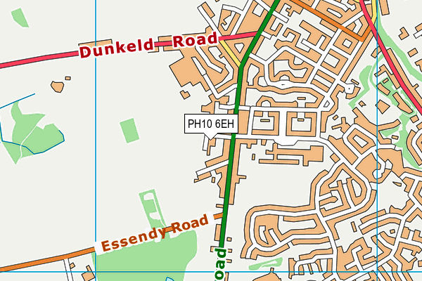 PH10 6EH map - OS VectorMap District (Ordnance Survey)