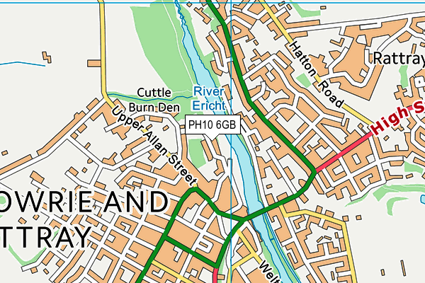 PH10 6GB map - OS VectorMap District (Ordnance Survey)