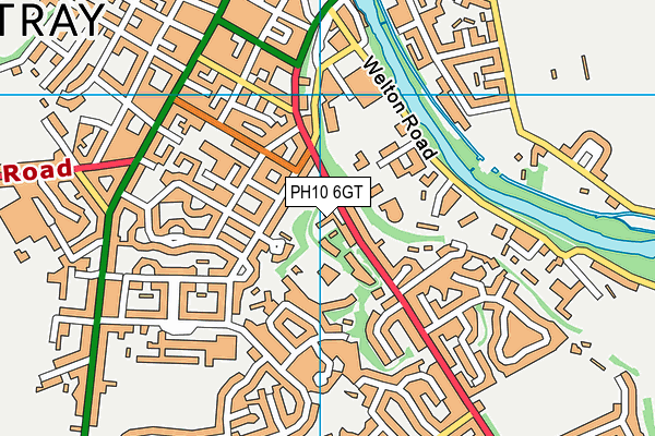 PH10 6GT map - OS VectorMap District (Ordnance Survey)