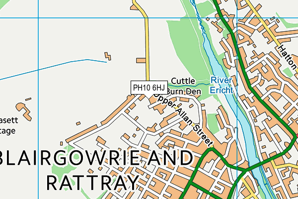 PH10 6HJ map - OS VectorMap District (Ordnance Survey)