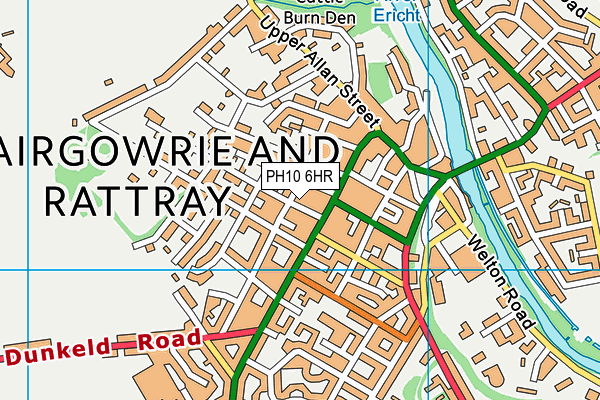 PH10 6HR map - OS VectorMap District (Ordnance Survey)