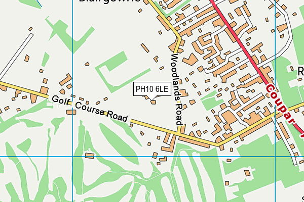 PH10 6LE map - OS VectorMap District (Ordnance Survey)