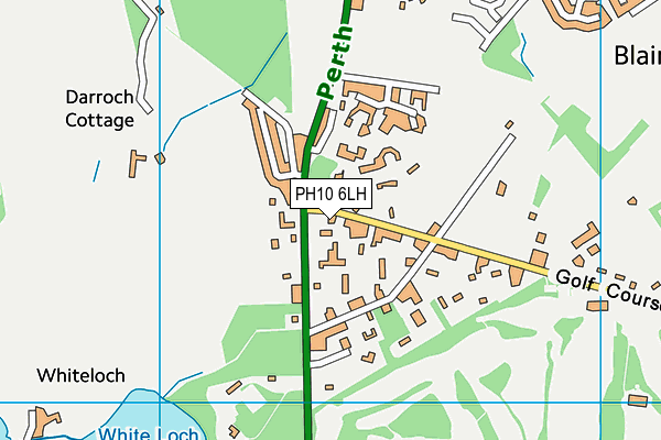 PH10 6LH map - OS VectorMap District (Ordnance Survey)